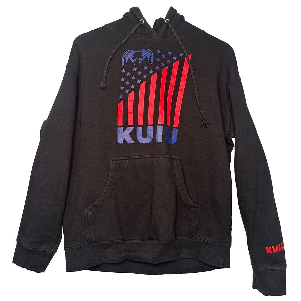 Kuiu Flag Theme Ram Head Sweatshirt Hoodie Medium